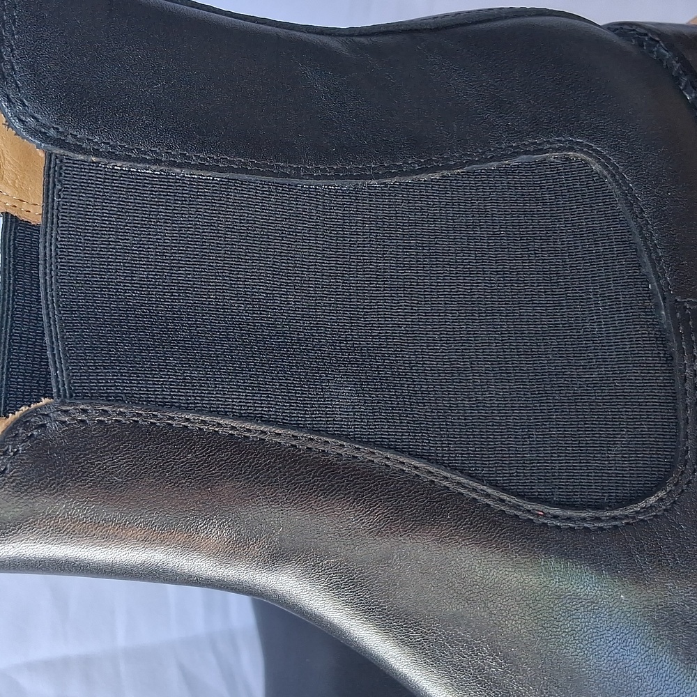 Quince Calfskin Leather Dress Chelsea Boots Black 8 - Picture 12 of 13
